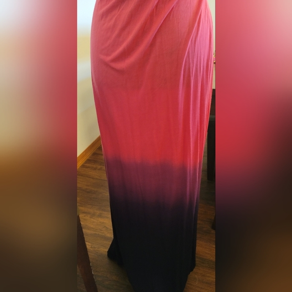 INC International Concepts ||  Deep-V Raspberry Ombre Maxi - Women's Size M - Picture 7 of 10